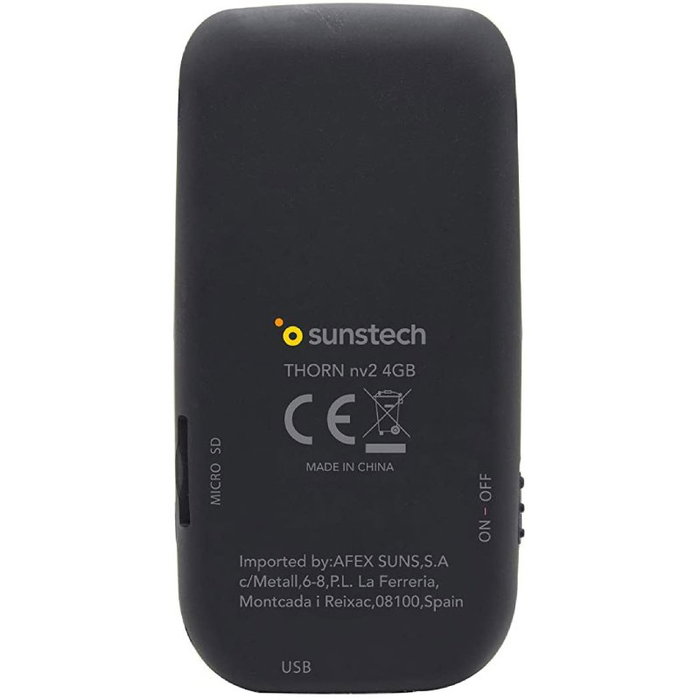 Sunstech Thorn Reproductor MP4 4 GB Negro Sunstech Thorn Reproductor MP4 4 GB Negro